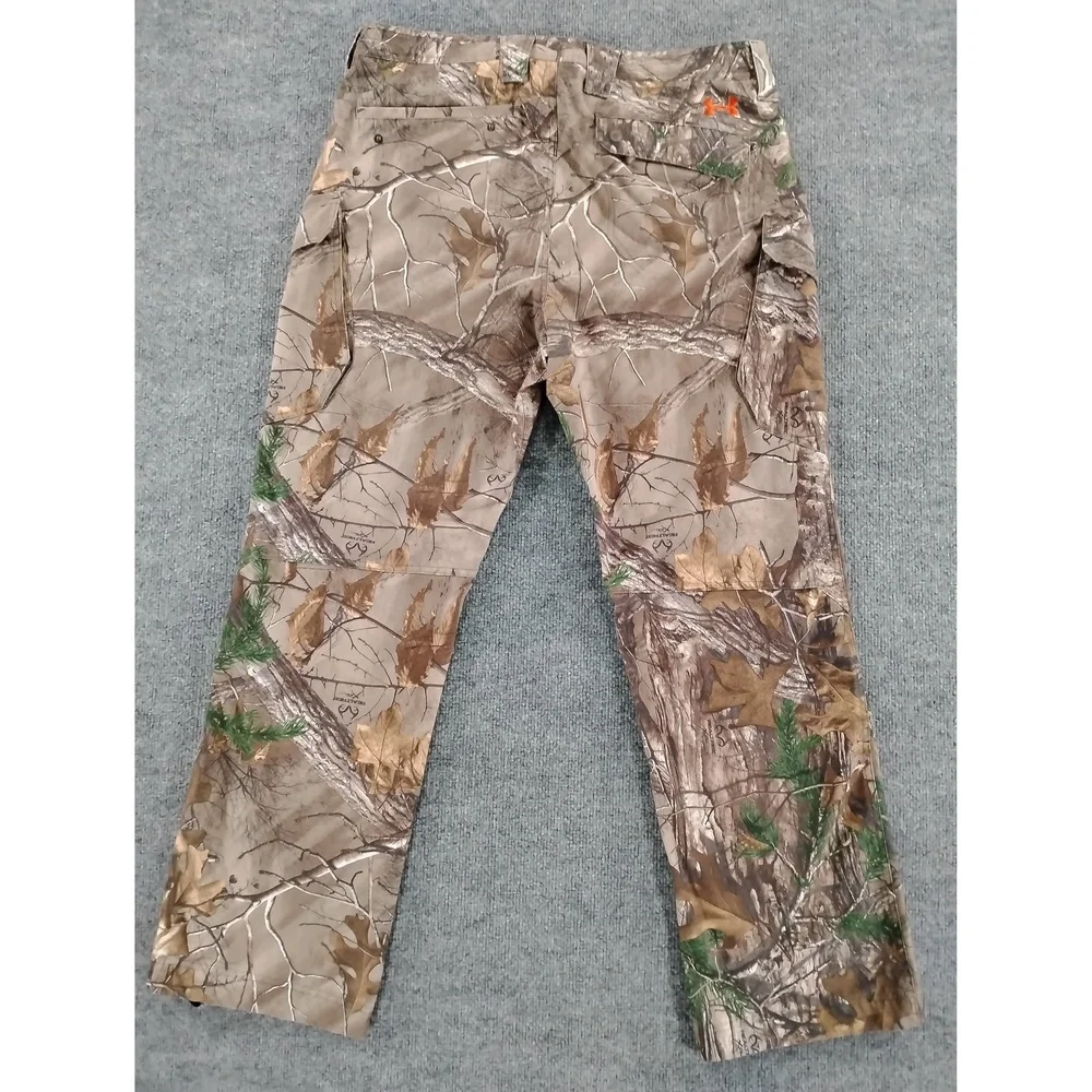 Gorpcore Outdoor Under Armour Camouflage Cargo Pants Size 38x32 Polyester
